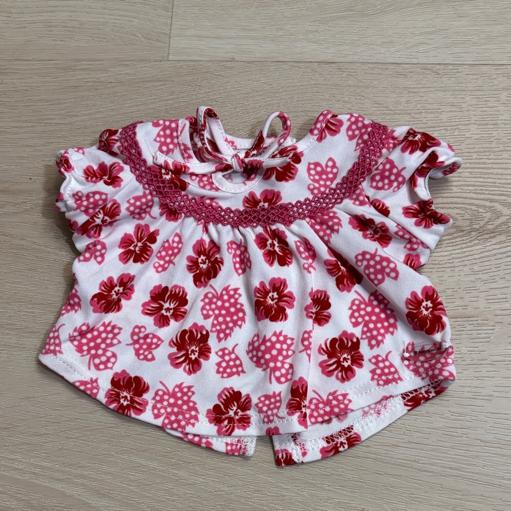 American Girl Nanea's Tropical PJs doll top  floral pink 18”doll tropical, toy